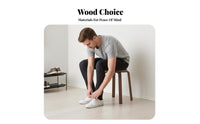 Round Stacking Stool Sturdy Construction Stackable Wooden Stool Versatile Use