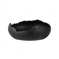 Irregular Ceramic Bowl Matte Finish Wavy Rim Bowl Smooth Interior Tableware
