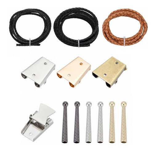 Bolo Tie Findings Kit Silver-Tone Bolo Tie Kit Coiled
