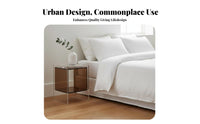 2-Tier Curved-Shaped Table Modern Design Curved-Shaped Couch Table Minimalist Space-Efficient designSaving for Residents