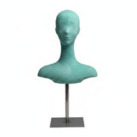 Mannequin Head Bust Realistic Look Mannequin Torso Head Stable Base Beauty Accessory for Store Owners, Hairdressers