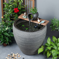 Ceramic Fish Bowl Set with Water Circulation