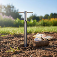 Manual Soil Auger Easy to Use Ground Boring Tool Heavy Duty Steel