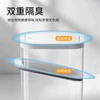 新款猫砂专用隔臭垃圾桶封闭阻氧锁菌猫咪铲屎专用宠物粪便桶批发