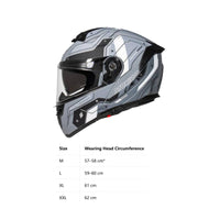 Modular Helmet Removable Helmet with Dual Visor Washable for Motorcyclists, Commuters, Long Distance Riding