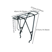 Reinforced Disc Brake Bike Rear Cargo Rack Load Bearing Heavy Duty Cycle Rear Rack