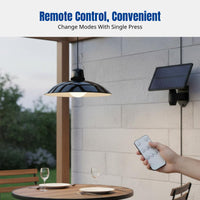 Split Solar Hanging Light, Outdoor Waterproof Remote Control, Double Head, Indoor/Outdoor Courtyard, Camping Tent Lighting