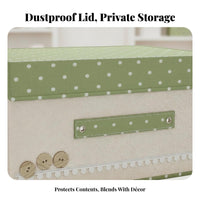 foldable textile container with Lid Foldable Design Household Storage for households