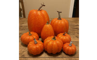 8 Pieces Decorative Pumpkins Fall Fake Pumpkins Autumn for Decorators, Crafters