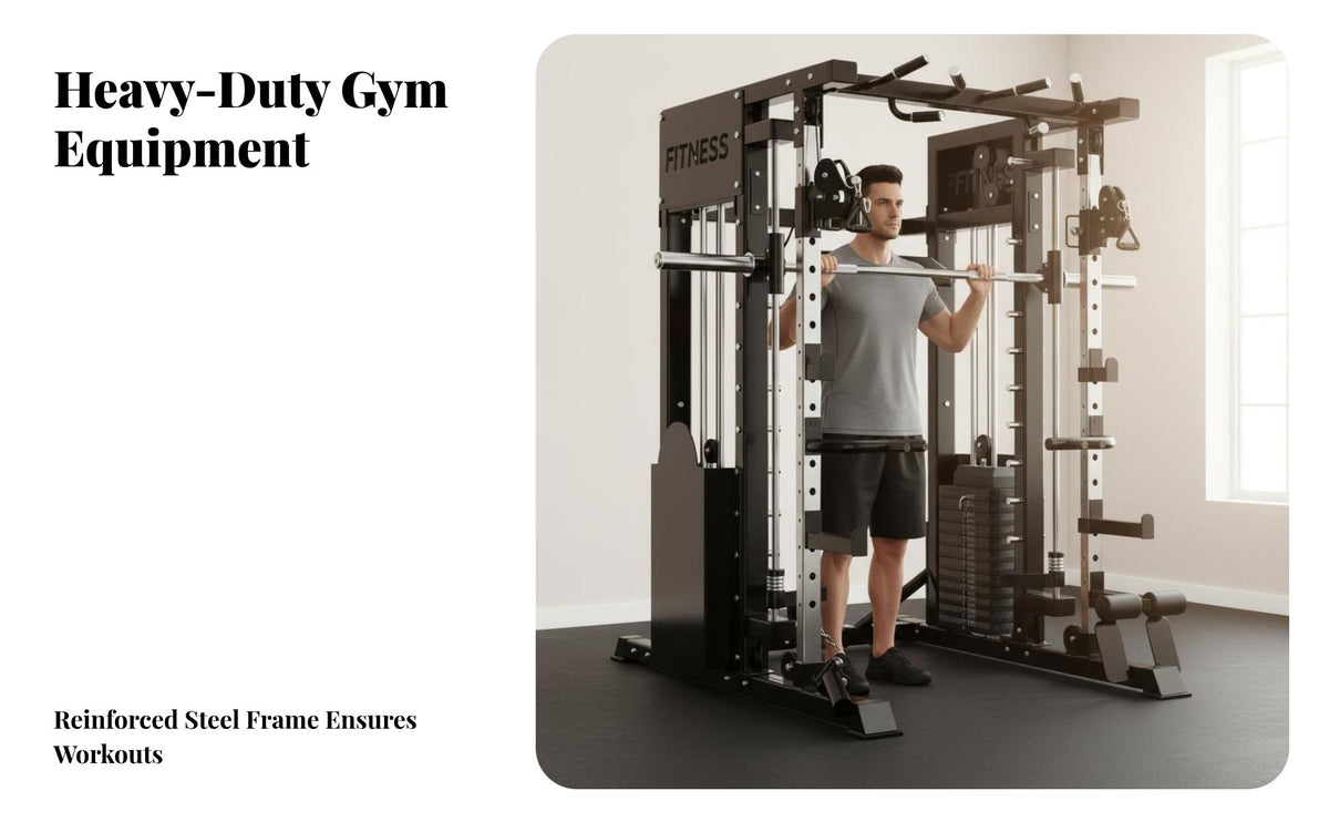 Multi-Functional Guided Machine Heavy-Duty Construction Comprehensive Home Gym Fully Adjustable Multi-Functional for Fitness Enthusiasts