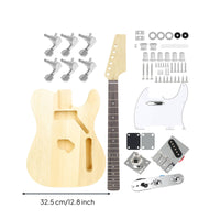 DIY Guitar Kit Beginner Friendly T-Style Style Electric Guitar Kit Easy to Assemble for Beginners
