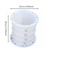 Photovoltaic Pier Mold Reusable Cylindrical Concrete Form Stackable Design
