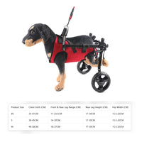 Dog Mobility Cart with Wheels Breathable Pet Wheelchair with Harness Lightweight