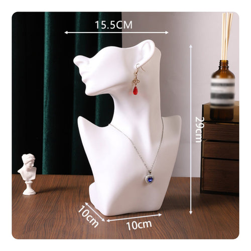 3 Pieces Necklace Bust Stand Easy to Clean Home Decor for Photo