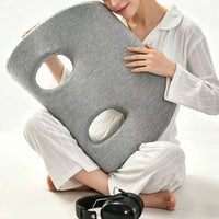 Ear Support Pillow Breathable Opening Design Ear Cutout Cushion Noise Reducing for Sleeping, Rest