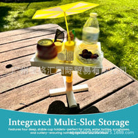 跨境新品 Beach Table Outdoor Tray 无沙便携式沙滩桌户外托盘