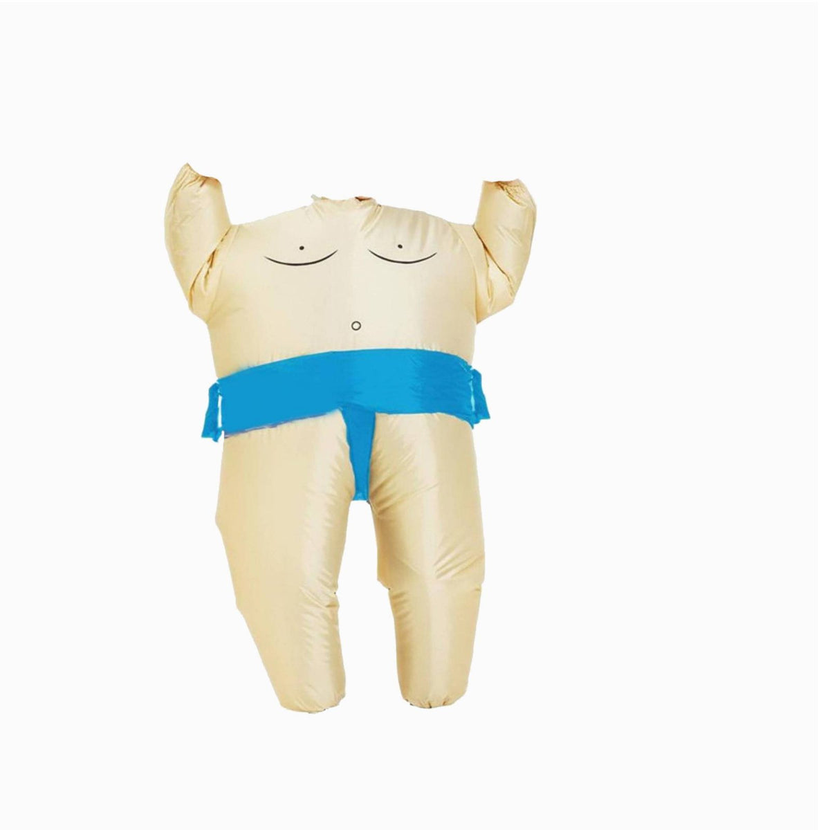 Inflatable Sumo Wrestler Costume Built-in Fan Funny Plump Suit Hilarious