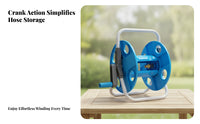 Hose Reel Cart Plastic Portable Hose Reel Cart Metal Frame