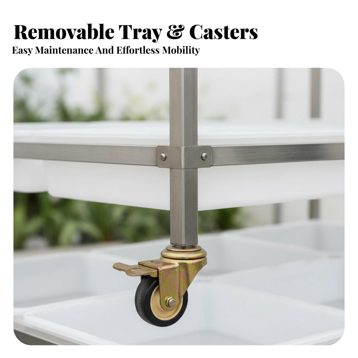Multi-Tier Adjustable Plant Shelf Floor-Standing Tiered Display Rack Modern Design floral Pot Holder for Gardeners, Homeowners, Indoor, Balcony, Patio