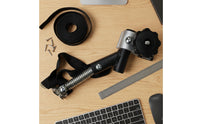 Angled Bike Trailer Hitch with Clamp Black Trailer Connector with Strap Heavy Duty Hardware Corrosion-Resistant for Cyclists