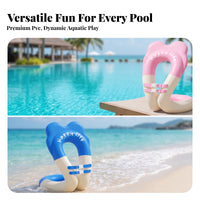 Buoyancy Vest with Seat | Double-Layer PVC Construction,  Inflatable Swim Vest with Buckles, for Pool