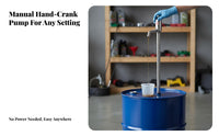 Hand-Crank Rotary Extractor Barrel Pump long-lasting Build