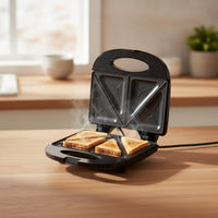 Compact Sandwich Maker with Indicator Lights Countertop Electric Sandwich Press Easy Cleaning Breakfast Maker with Textured Plates Quick Heating for Busy Professionals, Students, Small Kitchens, Dorm Rooms
