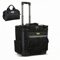Rolling Tool Case Reinforced Wheeled Tool Box Hard-Sided