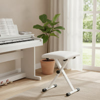Folding Keyboard Stool Foldable Keyboard Stool with Padded Seat Foldable for Music Studio, Stage