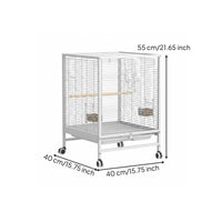 Parrot Enclosure Splash Guard Parakeet Enclosure Long-Lasting Metal Frame