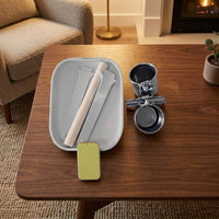 Small Bird Stand Avian Perch with Coniferous Wood and Cup Holder, Parrot Perch Bird Stand with Tray Base for Parrot Training, Parakeets
