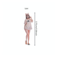 1/64 Scale Female Figure Highly Detailed 3D Printed Miniature Woman