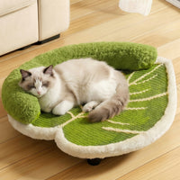 Pet Lounger with Scratching Surface Sisal Cat Scratcher Sturdy for Living Room
