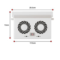 Energy Saving Solar-Powered Vehicle Window Fan Odor Removal Twin Car Exhaust Fan Deodorization Window Mount Air Circulator