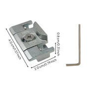 Opening Lock, Adjustable Aluminum Lock, protected Locking Hardware for Sliding casements and Doors, Easy Installation, sturdy, Home and Office Security
