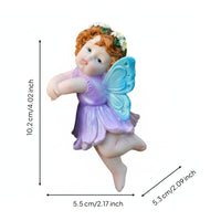 Flower Fairy Figurine Whimsical Design Hanging Planter Fairies for Gardeners