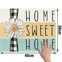 Easter Bunny Placemat Festive Bright Color Dining Mat for Home, Party, Kitchen, Restaurant