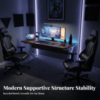 Gaming Desk Computer Table Home Workstation Thickened Desktop Sturdy Frame Modern Design Suitable for Professionals Teenagers Bedroom Dorm Room