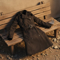 1/6 Scale Female Agent Coat High Intricate 1/6 Scale Outerwear Coat Female Figure Outfit Long-Lasting Cloth Material