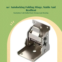 90 Degree Folding Locking Hinge, sturdy Duty Automatic Locking Bracket, Furniture Table DIY Hardware