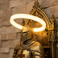 Knight Wall Lamp Ornamental Resin Knight Sconce Vintage