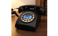 Rotary Style Telephone Classic Old-Fashioned Phone Wired for Study Room