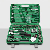 121 Pieces Automotive Mechanics Tool Set with Carrying Case Portable Socket Set with Carrying Case Chrome Vanadium Mechanics Tool Kit Heavy-Duty for DIYers