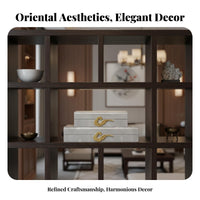 3 Pieces Vase and Sculpture set of three New Chinese aesthetic decorative piece Set for Living Room