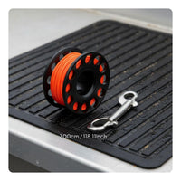 SMB Reel Includes Double Ended Bolt Snap Diving Spool Reel Anti-Snarl Swivel