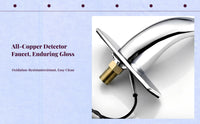 Infrared brass faucet, hot/cold use