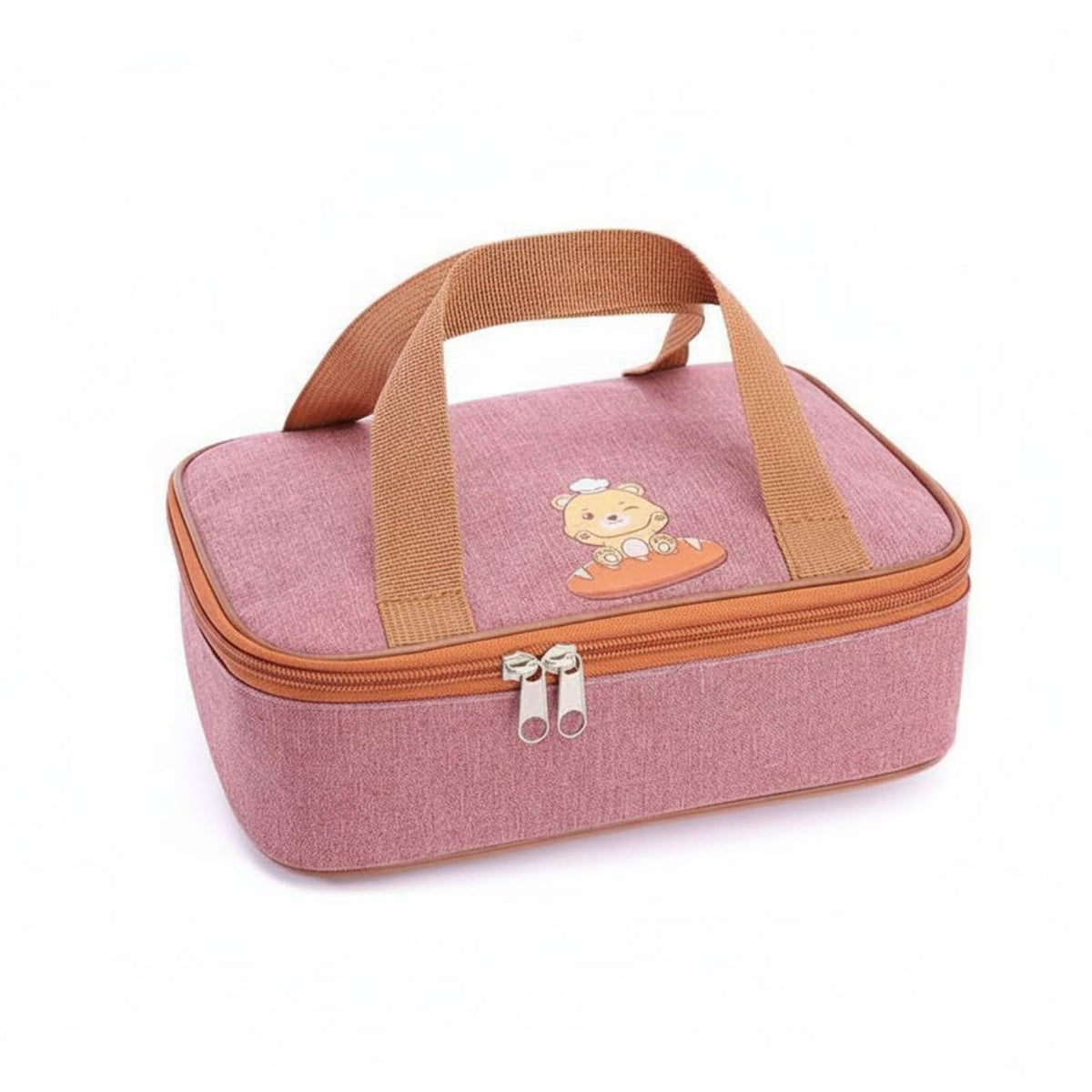 Large Capacity Insulated Lunch Bag Cute Design Lunch Box Bag Multiple Pockets for Students