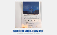 Recording Pop-up Greeting Card Including Personalized Couple Message Feature Animated Effect Pop-up Design Music-themed Illustration Romantic Handwriting Element Suitable for Birthday Gift Giving Holiday Celebration Partner Confession Couple Anniversary