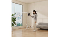 Installationassembly-Free Folding Garment Rack Foldable Telescoping Clothes Rack Portable Collapsible for Students, Bedrooms