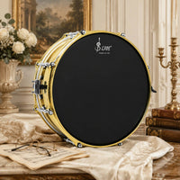 Matte Finish Marching Snare Drum Metal Shell 14 Inch Snare Drum Sturdy Build for Students, Beginners, School Band
